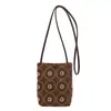 Bolsa Bordada Feminina 2026 Nova Outono Nicho Exquisite para o Dia a Dia Bolsa de Ombro Único Super Quente Moda Bolsa Transversal para Celular