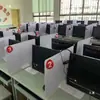 Mampara para Sala de Computadoras, Mampara para Exámenes, Mampara de Escritorio para Aula de Computación, Mampara Acrílica de Tres Lados para Sala de Microcomputadoras