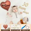 Adereços de Balão para Foto de 100 Dias de Bebê Menino Tecido de Fundo para Foto de Recém-Nascido Menina Mês Completo Decoração de Casa 100