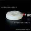 Colgante de hebilla redonda de jade blanco de grasa de oveja, colgante de hebilla doble de jade sudoroso, venta al por mayor
