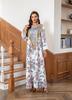 Sw031 Bata de Ropa para Mujer Transfronteriza de Amazon, Vestido de Moda y Elegante con Estampado de Alta Venta para Comercio Exterior