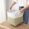Cesta de Almacenamiento Moderna y Sencilla de Tela, Cesta para Guardar y Organizar Ropa, Cesta Tote Grande de Lino, Almacenamiento al por Mayor