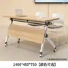 Mesa de Conferencias, Combinación de Mesa y Silla Plegables para Capacitación, Mesa Larga Empalmable para Sala de Reuniones, Mesa Móvil de Negociación