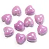 Corazón de Cerámica de Colores Cuentas Sueltas para Pulsera DIY Tejido Collar Pendiente Accesorios Llavero de Teléfono Colgante Cuentas Espaciadoras