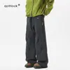 Pantalones de trabajo para hombre estilo americano para exteriores, pantalones de senderismo impermeables de secado rápido para primavera, pantalones deportivos casuales funcionales con cadena lateral