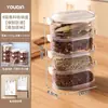 Caja de Almacenamiento para Condimentos Cocina Hogar Grado Alimenticio Especias Sazonadores Chile Pimienta de Sichuan Frascos Sellados Set Combinado