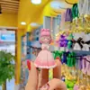 Llavero de resina de dibujos animados Princesa Perla femenino lindo corazón de niña estilo ins cadena para teléfono móvil pulsera llavero bolsa