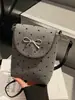 Atacado Transfronteiriço Design de Nicho Bolsas Femininas 2026 Inverno Nova Moda Tendência Laço Casual Versátil Mochila Pequena
