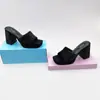 Moda transfronteriza verano nuevo estilo chica caliente sandalias de plataforma de alta gama impermeables plataforma tacón ultraligero zapatillas de exterior Europa y Estados Unidos