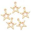 5 Cores DIY Acessórios de joias de liga retrô pingente de estrela oca Pingente Direto da Fábrica 15 * 13MM L339