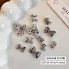 Acessórios para Nail Art Laço Estampa Leopardo Maillard Estilo Doce Cool Cáqui Casco de Tartaruga Gravata Borboleta Acessórios Mistos para Nail Art