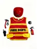 Chaleco de Policía para Niños de Halloween, Chaleco de Bombero, Chaleco de Ingeniería, Accesorios de Disfraz de Policía para Juegos de Rol Infantil