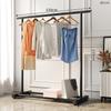 Secador de Ropa Plegable de Pie para Interiores con Barra Única, Colgador de Ropa para Dormitorio, Soporte Sencillo para Secar Ropa en Casa