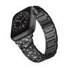 Correa para Apple Watch Estilo Cadena de 22 mm Adecuada para Todas las Series iWatch Correa de Aleación Incrustada con Diamantes Correa de Acero de Moda