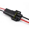 Cable de toma de corriente para coche led hid h1h7t10 conector con cable línea de extensión impermeable 9005 conector macho y hembra