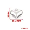 Accesorios de Acero Inoxidable en Forma de Corazón Colgante Pequeño Colgante con Forma de Corazón Accesorios para Joyería Hechos a Mano DIY Colgante Pequeño para Collar Pulsera