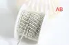 Cadena de Pedrería 2mm Cadena de Perlas y Diamantes Cadena Hecha a Mano para DIY Cadena de Garra de Cristal Accesorios de Colores para Ropa Zapato Bolsa Fabricante