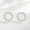 Pendientes de aro de plata de ley 925, diseño fresco y versátil, nuevo modelo 2026, pendientes elegantes y exquisitos para mujer