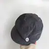 Boina artística plisada estilo nube vintage para mujer con circunferencia de cabeza grande, hace que la cara se vea más pequeña, gorra de pintor tipo boina, moderna para viajar en el oeste de Sichuan