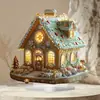 Decoración de Año Nuevo Transfronteriza Tren Navideño Parque de Atracciones Acrílico Plano 2D Impermeable Adorno de Escritorio para Estudio Sala de Estar