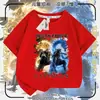 Ropa de Manga Corta para Niños Temática Delta Force Lobo Rojo Corrosión Oro Rosa 2026 Nueva Camiseta Holgada de Verano Moderna
