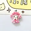 Acessórios de Resina de Flor de Cerejeira Desenho Animado Animal Xiaou DIY Cola de Creme Grampo de Cabelo Feito à Mão Capa de Celular Acessórios para Copo de Água Joias