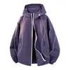Conjunto de Chaqueta con Capucha para Deportes al Aire Libre para Hombres y Mujeres, Cortavientos e Impermeable, Conjunto Casual de Dos Piezas para Montañismo y Senderismo