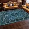 Alfombra retro persa para sala de estar estilo étnico manta para mesa de café sofá hogar área grande manta completa para dormitorio mesita de noche