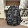Mochila Ligera para Hombre, Moderna y Genial, Gran Capacidad, Mochila con Estampado de Oso, Estilo Coreano, Mochila Versátil para Estudiantes de Primaria y Secundaria