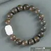 Pulsera de Sándalo Verde Añejo Argentino al por Mayor para Hombres y Mujeres, Joyería de Madera Cultural y Artística, Fábrica de Cuentas de Oración de Mano
