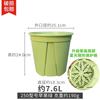 Maceta Qingshan Tercera Generación Maceta de Control de Raíces Blanca Transparente Escarchada Extra Grande Resina Engrosada Maceta para Flores Rosa Plástico Maceta de Galón