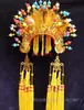 Nuevo Sombrero Corona de Fénix Nueve Coronas de Fénix Cinco Fénix Sombrero de Tendencia Nacional Sombrero de Corona de Fénix y Túnica Sombrero de Estatua de Bodhisattva