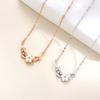 Collar de Plata Esterlina S925 Flor Weiyang para Mujer Verano Accesorios de Lujo Ligero Diseño Nicho Cadena Avanzada para el Cuello Cadena Clavícula Nácar