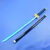 Accesorios y armas de cosplay de bambú: Espada de Shinobu Kocho de Demon Slayer, espada Nichirin, espada de bambú, espada de madera, sin afilar