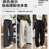 Pantalones de Lana Acetato Pierna Ancha para Mujer 2026 Nuevo Otoño e Invierno Forro Polar Rectos Deportivos Casuales Joggers
