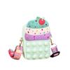Bolsa Exterminadora de Roedores Cono de Huevo Helado de Silicona Billetera para Monedas Bolso Cruzado Juguete Educativo Bolso de Hombro para Teléfono Móvil Presionar
