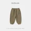 [Combinando] Roupa Infantil Dudu Calças Infantis Calças de Moletom de Inverno para Meninos Calças Casuais de Lã de Inverno para Meninas