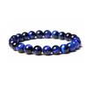 Pulsera de Cuentas de Ojo de Tigre Natural para Hombres y Mujeres Turquesa Blanca Malaquita Piedra Volcánica Piedra Esmerilada Pulsera para Parejas
