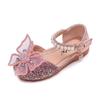 Zapatos de Princesa para Niñas, Nuevos Zapatos de Verano con Lazo, Zapatos Individuales para Niños, Zapatos de Baile de Alta Apariencia, Zapatos para Niños, Zapatos de Cuero para Bebé