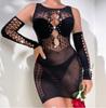 TZ167 Amazon Comercio Exterior Nuevo Sexy Una Pieza Ropa de Malla Perforada Ropa Interior Sexy