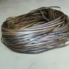 Ronda cuero sintético mimbre PE tiras de mimbre tejido a mano maceta DIY plano mimbre plástico tejido silla de exterior para ocio botella de aceite