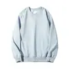 Suéter masculino e feminino folgado simples moda grande com capuz e forro de fleece super macio 480G para casais gola redonda