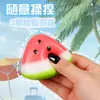 Juguete antiestrés de rebote lento de sandía con piel de hielo, mismo estilo que en Xiaohongshu, popular y lindo juguete para apretar antiestrés, al por mayor