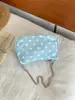 Bolso de Mujer Estilo Coreano Color Caramelo, Gran Capacidad, Casual y Versátil, Bolso de Hombro para Estudiante, Bolso Cruzado, Bolso Fresco de Lunares para Debajo del Brazo