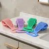 Toalha de Banho, Toalha de Banho, Toalha de Banho, Esfregador de Costas, Massagem, Escova de Banho, Fácil de Limpar, Tira para Costas, Toalha de Banho de Silicone, Suprimento para Barraca de Rua