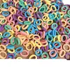 Anel de Polegar Infantil Elástico de Cabelo para Bebê Elástico Pequeno Argola de Toalha Menina de Cabelo Corda de Cabelo de Alta Elasticidade Argola de Cabelo Sem Costura