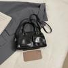Bolso de Mujer Textil Estilo Coreano Elegante Bolso de Mano Boston Nuevo Bolso de Hombro Moderno Combinable Simple Trendy Bolso Cruzado