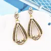 Pendientes colgantes sencillos y elegantes, naturales, retro, de moda europea y americana.