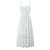 8016-24 Inverno Novo Estilo Pastoral Francês Pequeno Floral Renda Costura Alça Vestido Alça