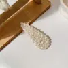 Presilha de cabelo requintada com strass para mulheres, presilha lateral para franja, presilha bico de pato, grampo de cabelo liso, acessório de cabelo
